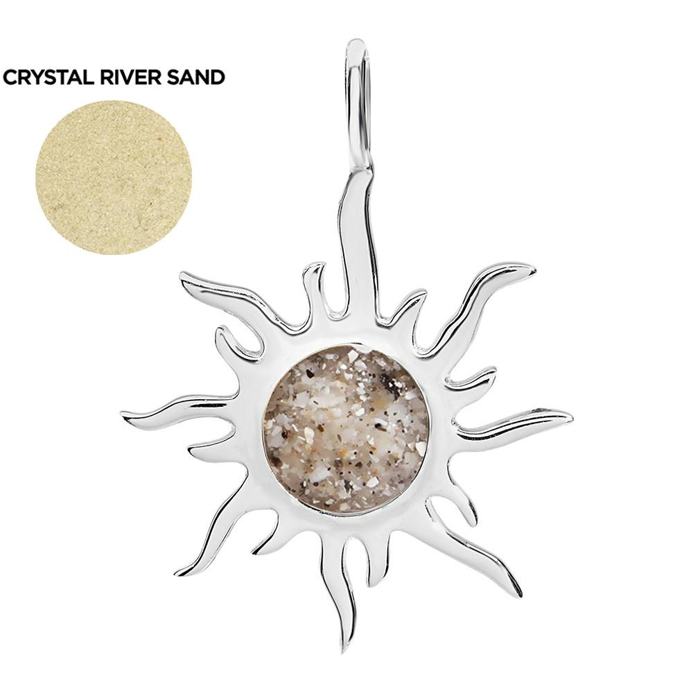 Dune Sterling Silver Sunburst Charm - Crystal River
