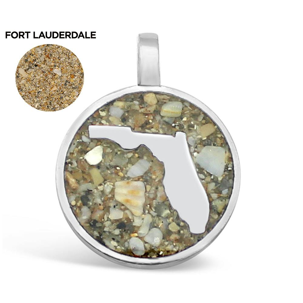Dune Sterling Silver Florida Charm - Ft Lauderdale