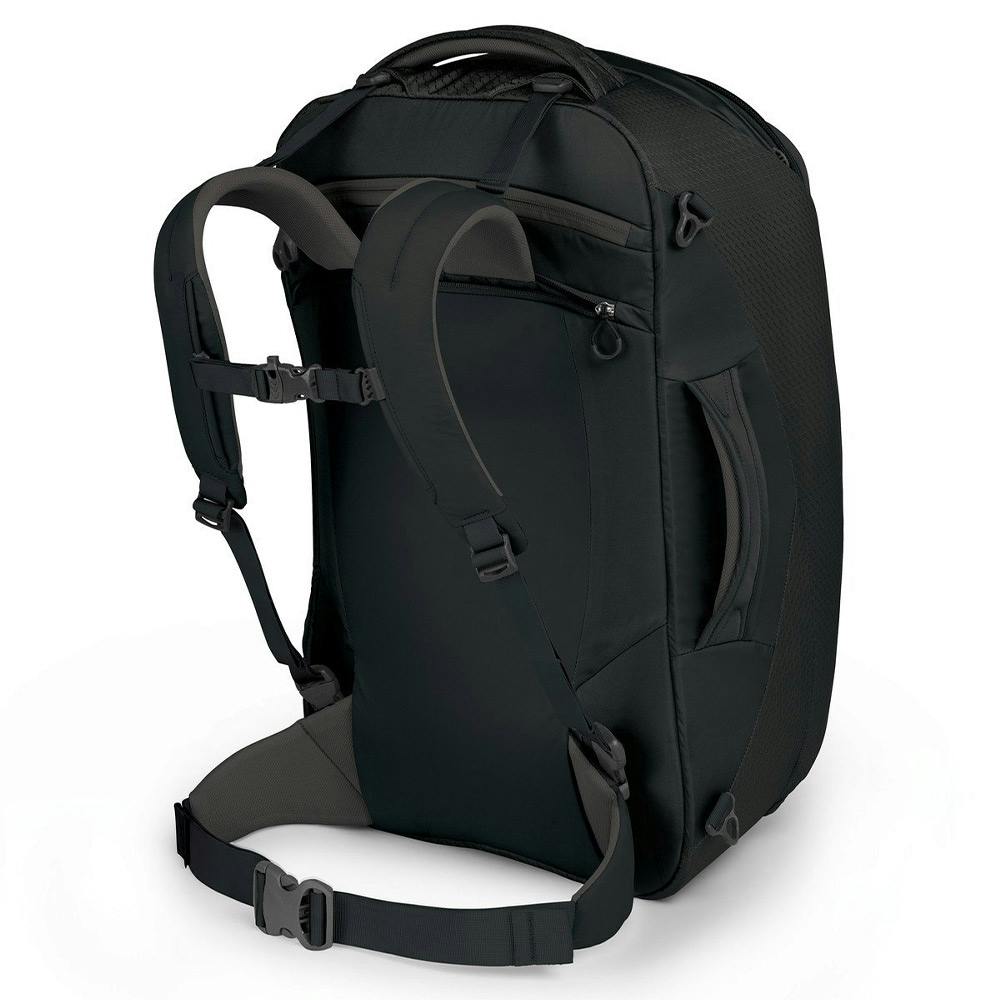 Osprey Porter 65 Duffel Backpack Back with Straps - Black