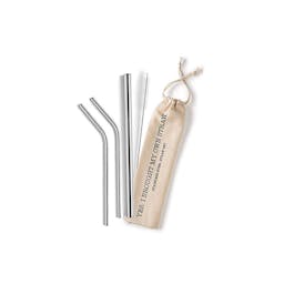 Stainless Steel Reusable Straw Set - Yes, I Brought My Own Straw Thumbnail}