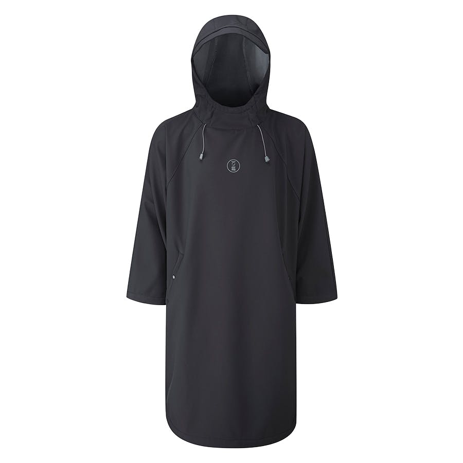 Fourth Element Storm Poncho Front - Black