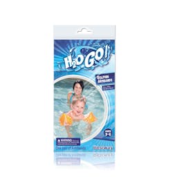 H2O GO! Dolphin Arm Bands Asst Colors, Ages 3-6 - Orange Thumbnail}
