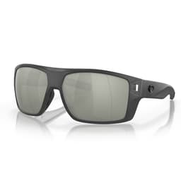 Costa Diego Polarized Sunglasses - Matte Gray Frame/Gray Silver Lightwave Glass Lens Thumbnail}