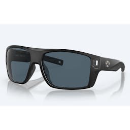 Costa Diego Polarized Sunglasses - Matte Black Frame/Gray Polycarbonate Lens Thumbnail}