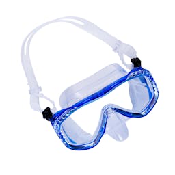 EVO Isla Mask, Single Lens Top View - Blue/Clear Thumbnail}