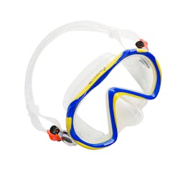 EVO One Mask (Kid's) Front Angle - Blue/Yellow Thumbnail}