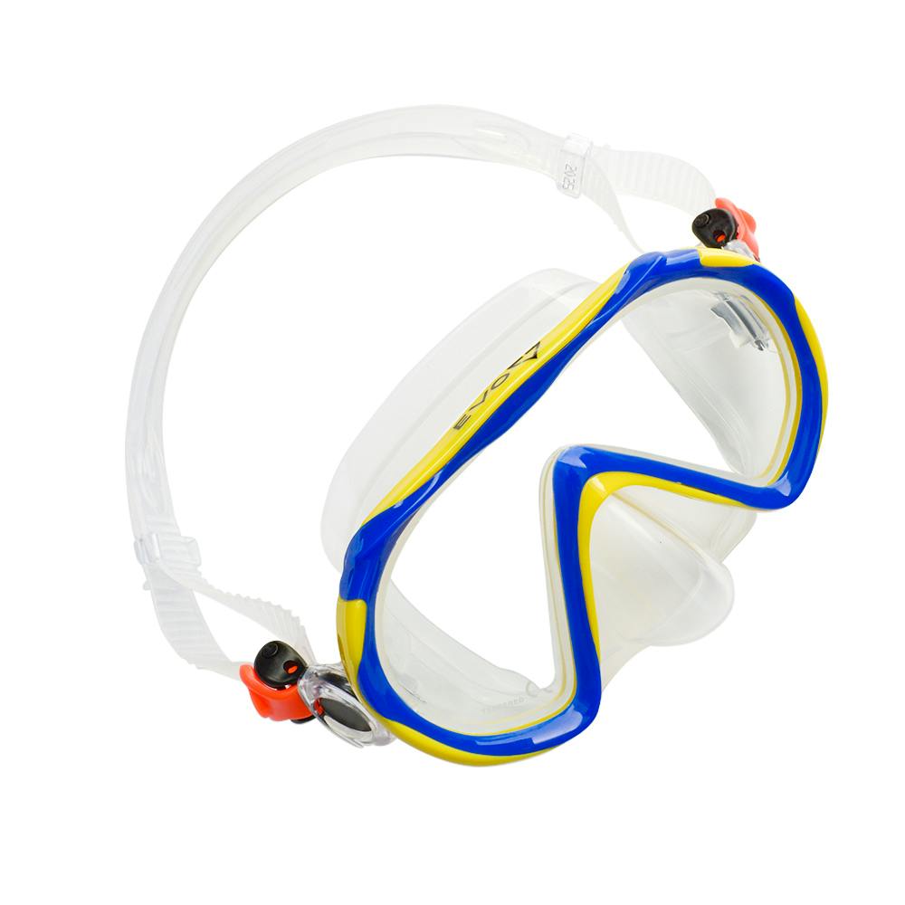EVO One Mask (Kid's) Front Angle - Blue/Yellow