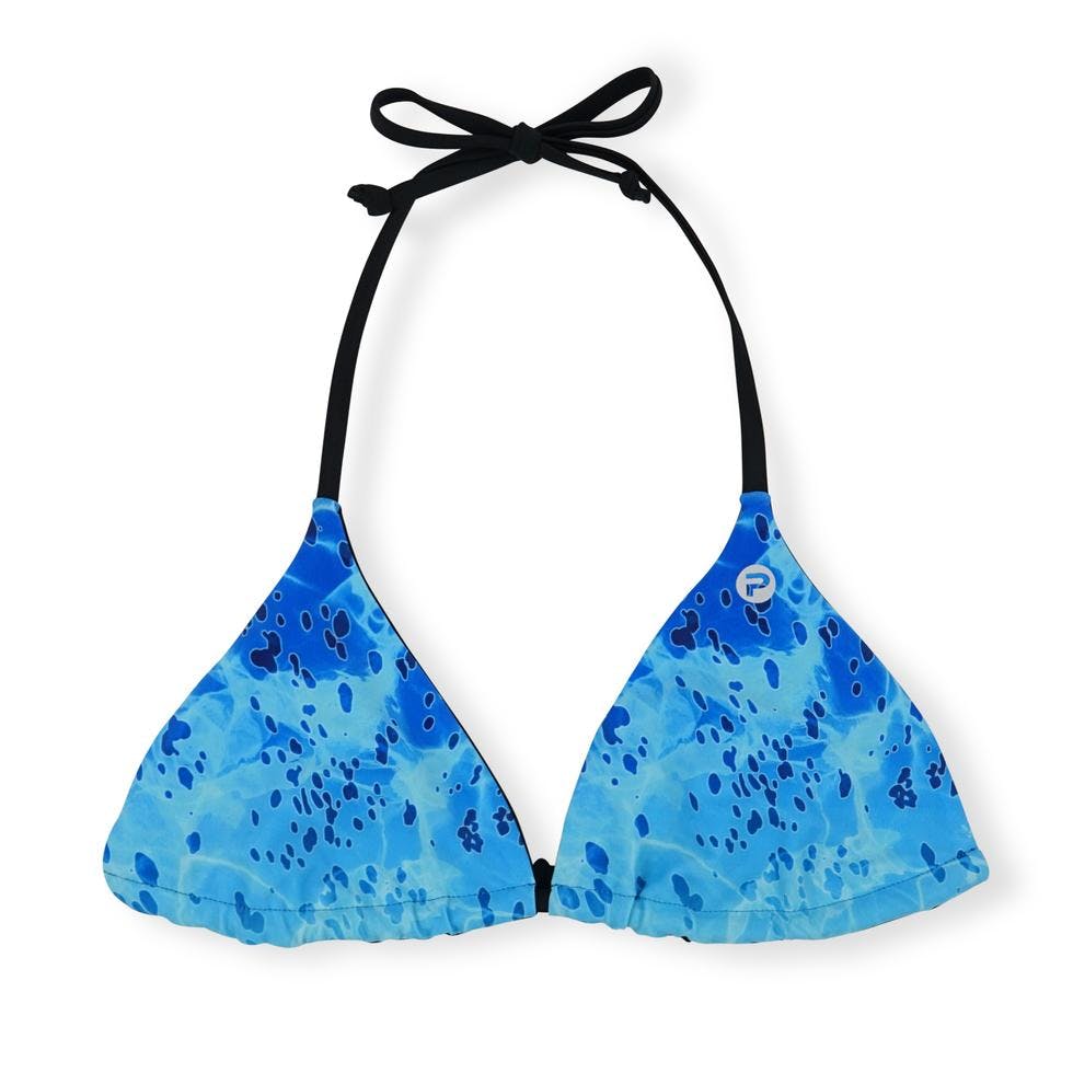 Pelagic Key West Reversible Bikini Top - Dorado Blue