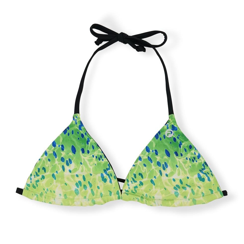 Pelagic Key West Reversible Bikini Top - Dorado Green