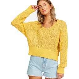 Billabong Feel The Breeze Sweater - Sunflower Thumbnail}