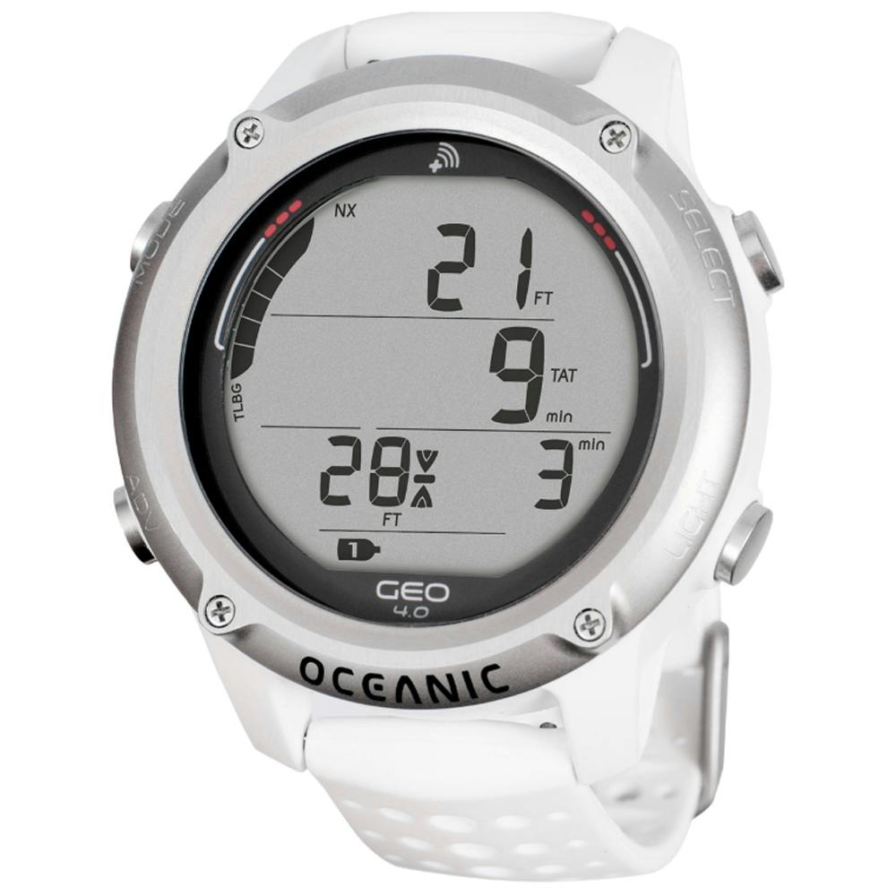 Oceanic Geo 4.0 Wrist Dive Computer - White