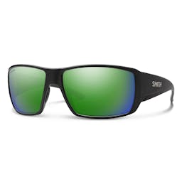 Smith Guide's Choice Sunglasses - Matte Black Frame/Green Mirror Lenses Thumbnail}