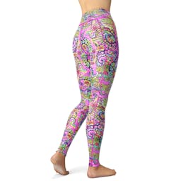 Spacefish Army Leggings - Octofloral - Back View Thumbnail}