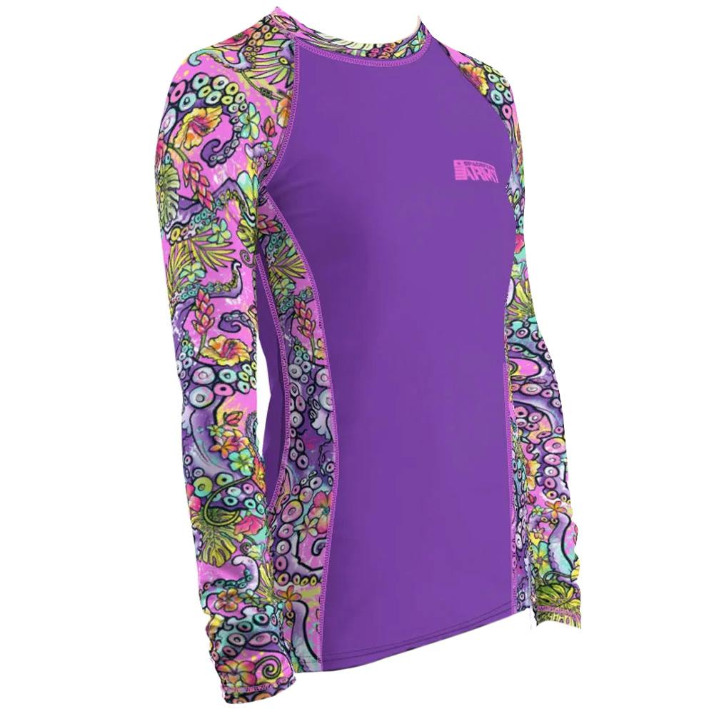 Spacefish Army Long Sleeve Rashguard Right Side - Octofloral