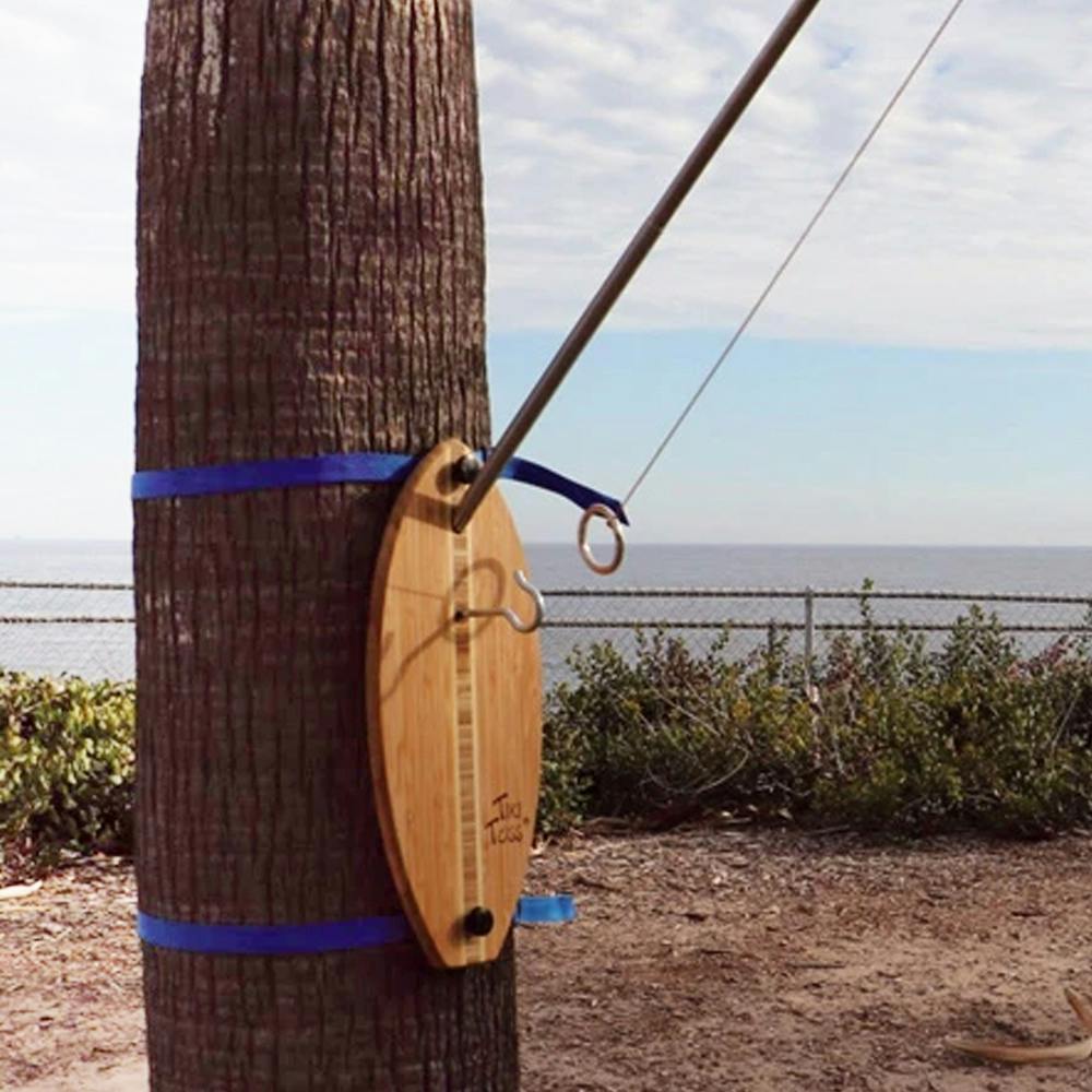 Tiki Toss Camp Ready Straps Lifestyle on Tree