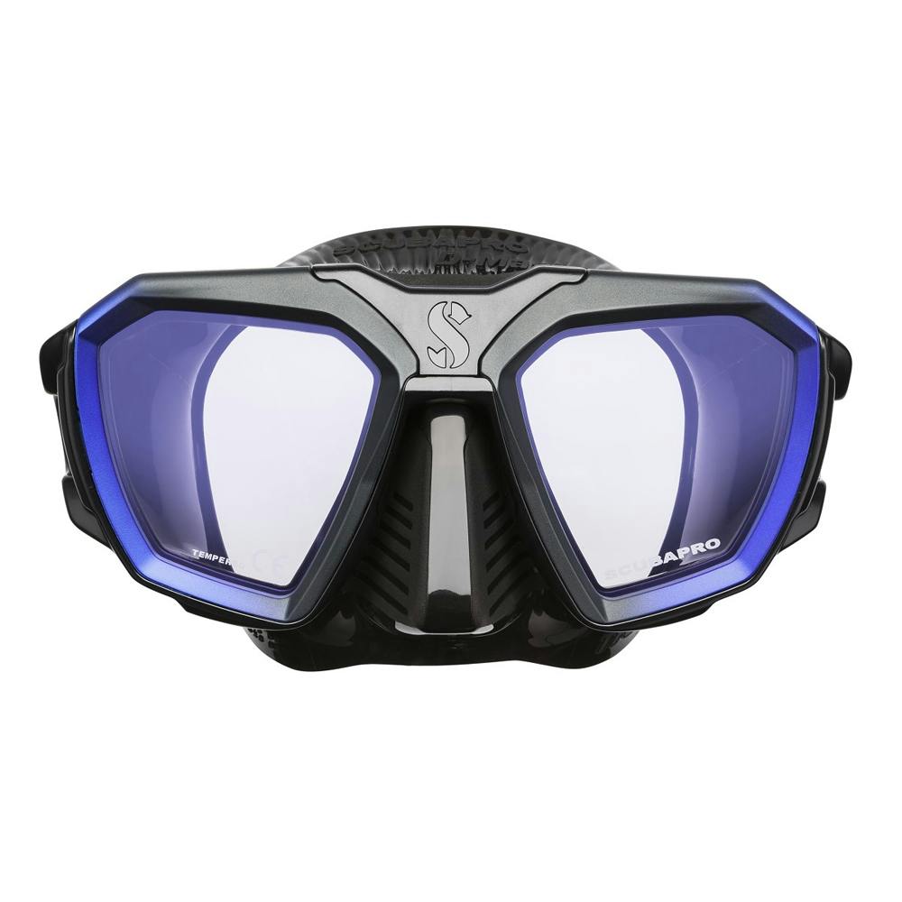 ScubaPro D-Mask, 2 Lens - Blue/Black Skirt