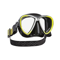 ScubaPro Synergy Twin Mask, Two Lens - Black/Yellow/Silver Thumbnail}