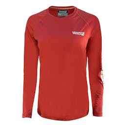Hook & Tackle Seamount Long Sleeve Performance Shirt (Women’s) - Fire Island Red Thumbnail}