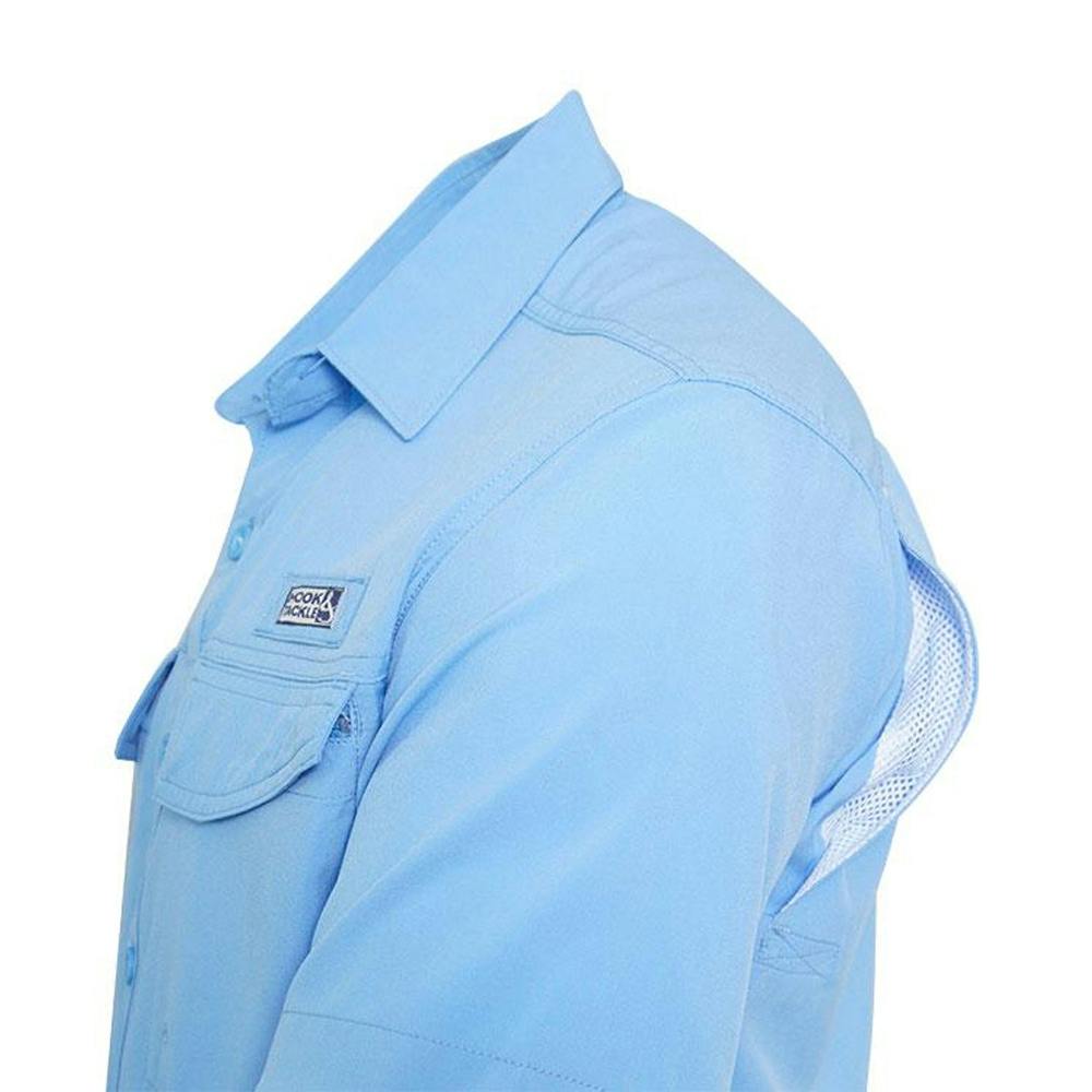 Hook & Tackle Coastline Short Sleeve Shirt (Women's) Side - Blue