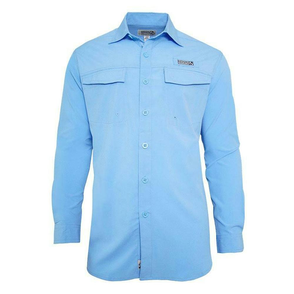 Hook & Tackle Coastline Long Sleeve Shirt - Blue