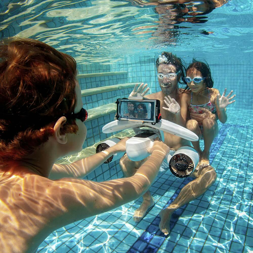 Sublue WhiteShark MixPro Underwater Scooter Lifestyle in the Pool