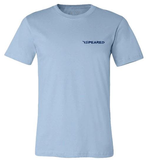 Speared State of Florida Logo T-Shirt Front - Blue
