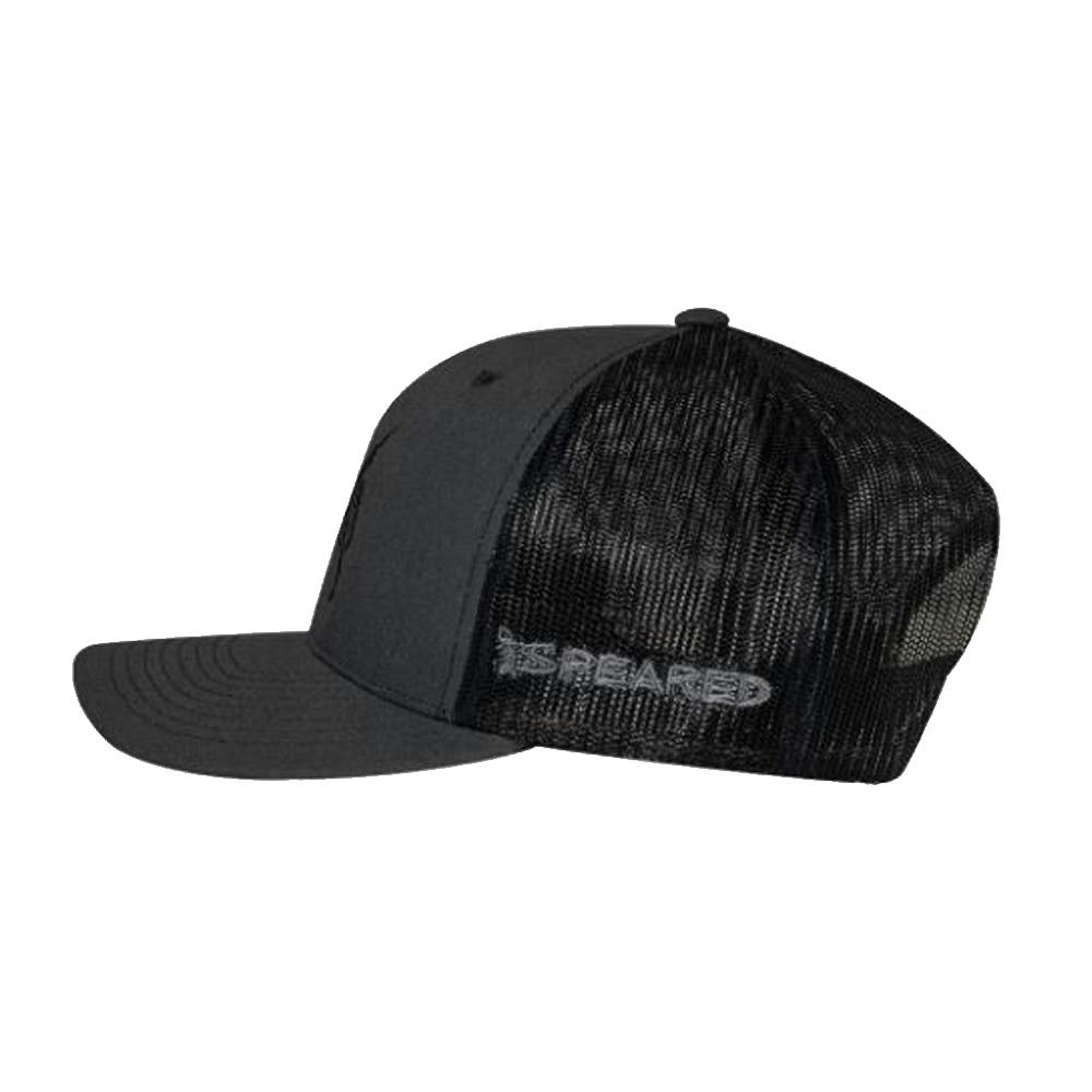 Speared Bullseye Trucker Hat Side - Charcoal