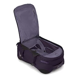 Osprey Fairview Wheeled Travel Pack Carry-on 36 Open - Amulet Purple Thumbnail}