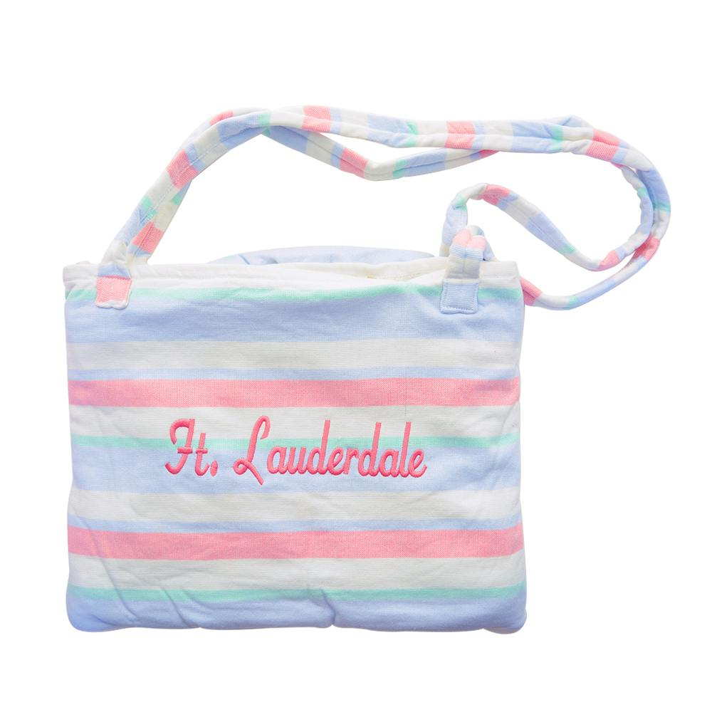 EVO Beach Bag Towel, 36" x 70" - Ft Lauderdale Pink