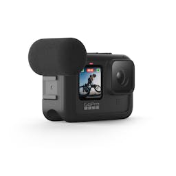 GoPro® HERO9® Black Camera Media Mod Angle View. Shown with Camera. Camera NOT Included Thumbnail}