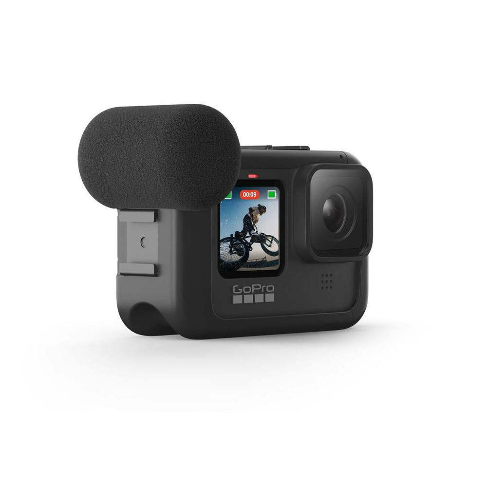 GoPro® HERO9® Black Camera Media Mod Angle View. Shown with Camera. Camera NOT Included