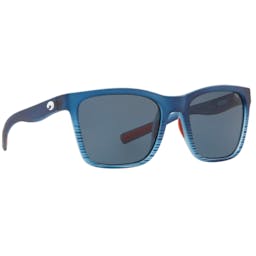 Costa Panga Polarized Sunglasses - Matte Blue Fade Frame/Gray Lenses Thumbnail}