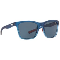 Costa Panga Polarized Sunglasses - Matte Blue Fade Frame/Gray Lenses Thumbnail}