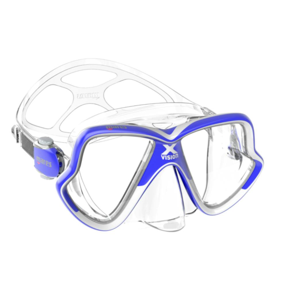 Mares X-Vision Mid 2.0 Dive Mask - Blue/Clear