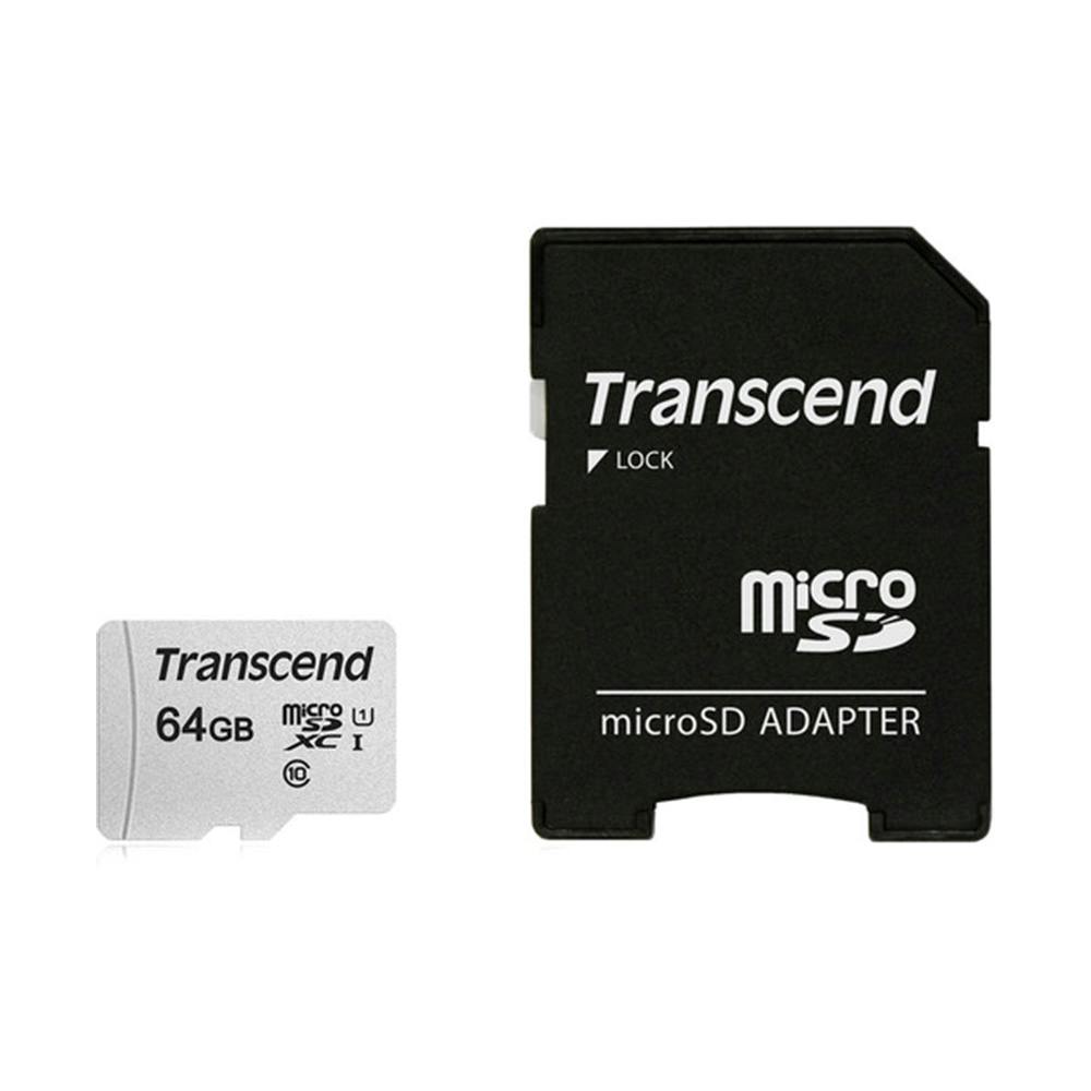 Transcend 64GB Micro SD Memory Card with SD Adapter