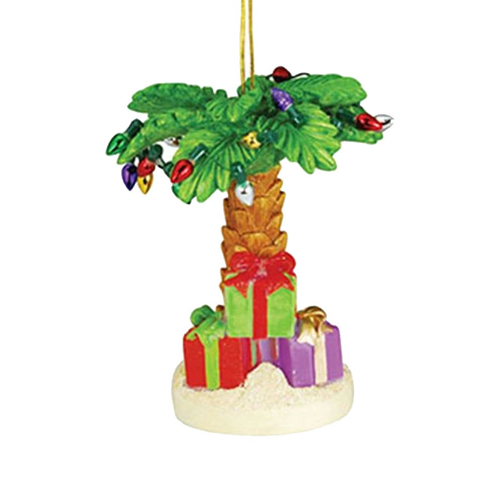 Cape Shore Light Up Palm Tree with Gifts Holiday Ornament