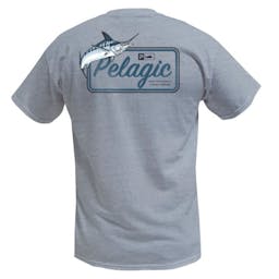 Pelagic Wharf Tri-Blend T-Shirt Back - Heather Thumbnail}