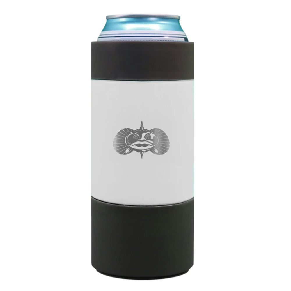 Toadfish Outfitters Non-Tipping Slim Can Cooler - White