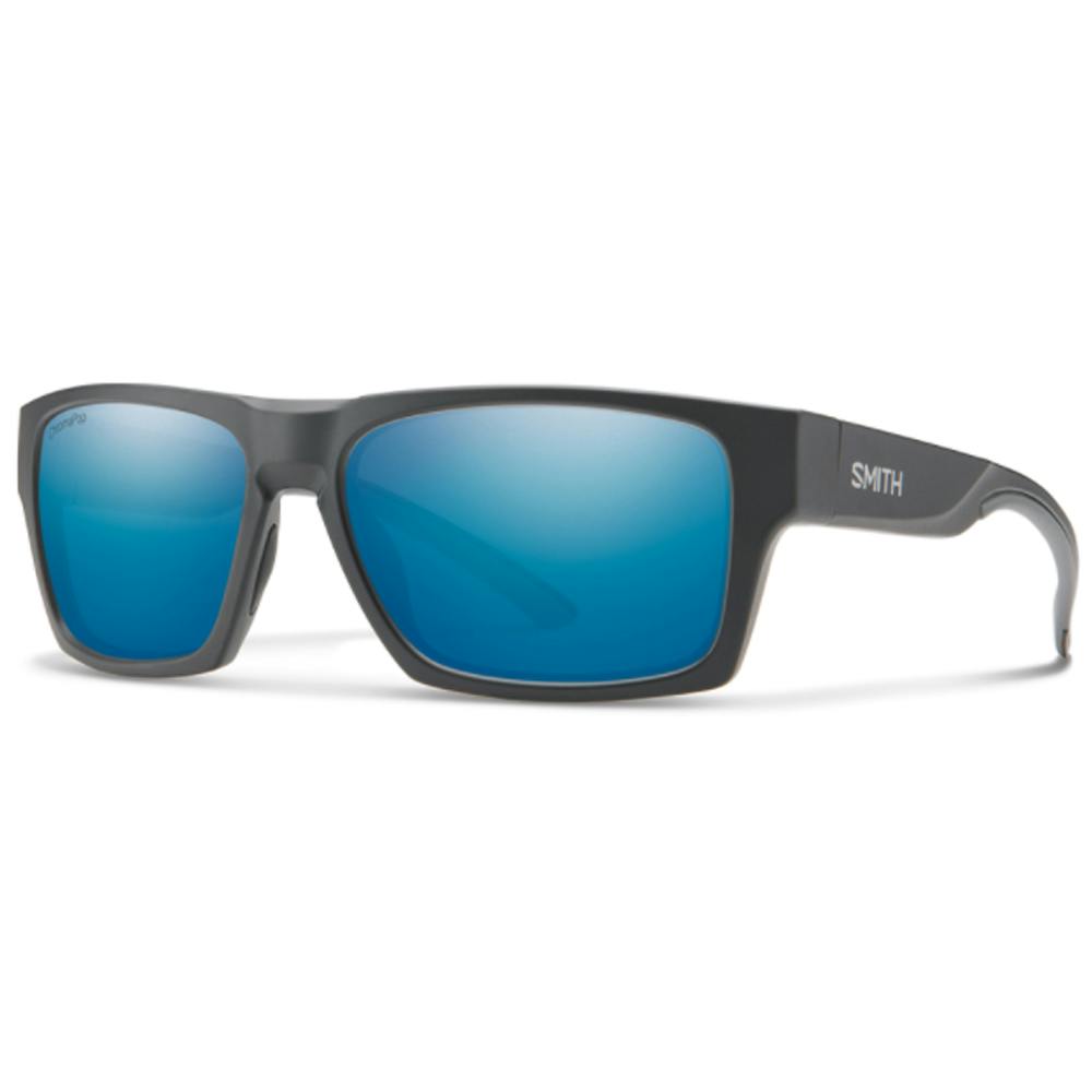 Smith Outlier 2 Polarized Sunglasses - Matte Charcoal Frame/Blue Mirror Lens