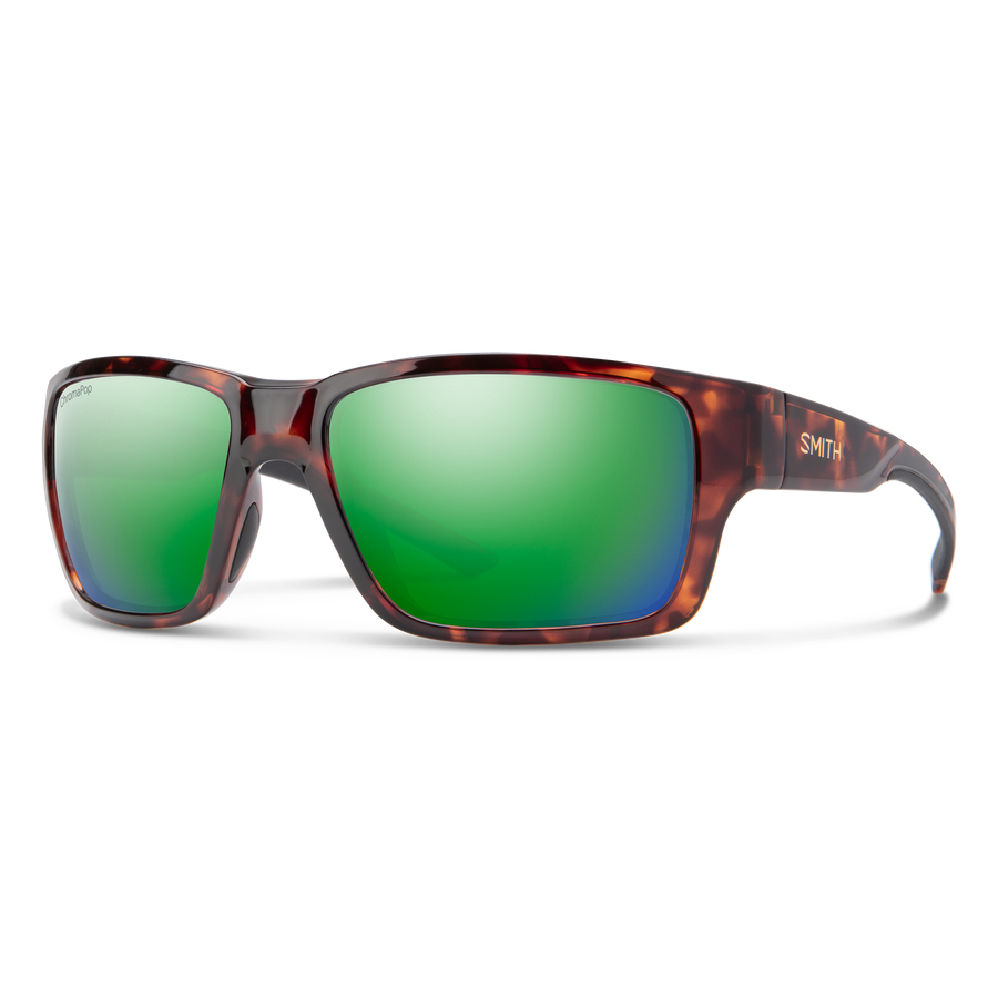 Smith Outback Polarized Sunglasses - Tortoise Frame/Chromapop Polarized Green Mirror Lenses