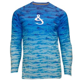 Hook & Tackle Marlin Waters Wicked Dry & Cool Long Sleeve Fishing Shirt (Men's) Thumbnail}