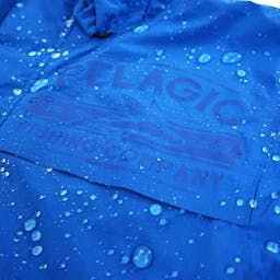 Pelagic Outrigger Lightweight Rain Jacket Weatherproofing Detail- Blue Thumbnail}