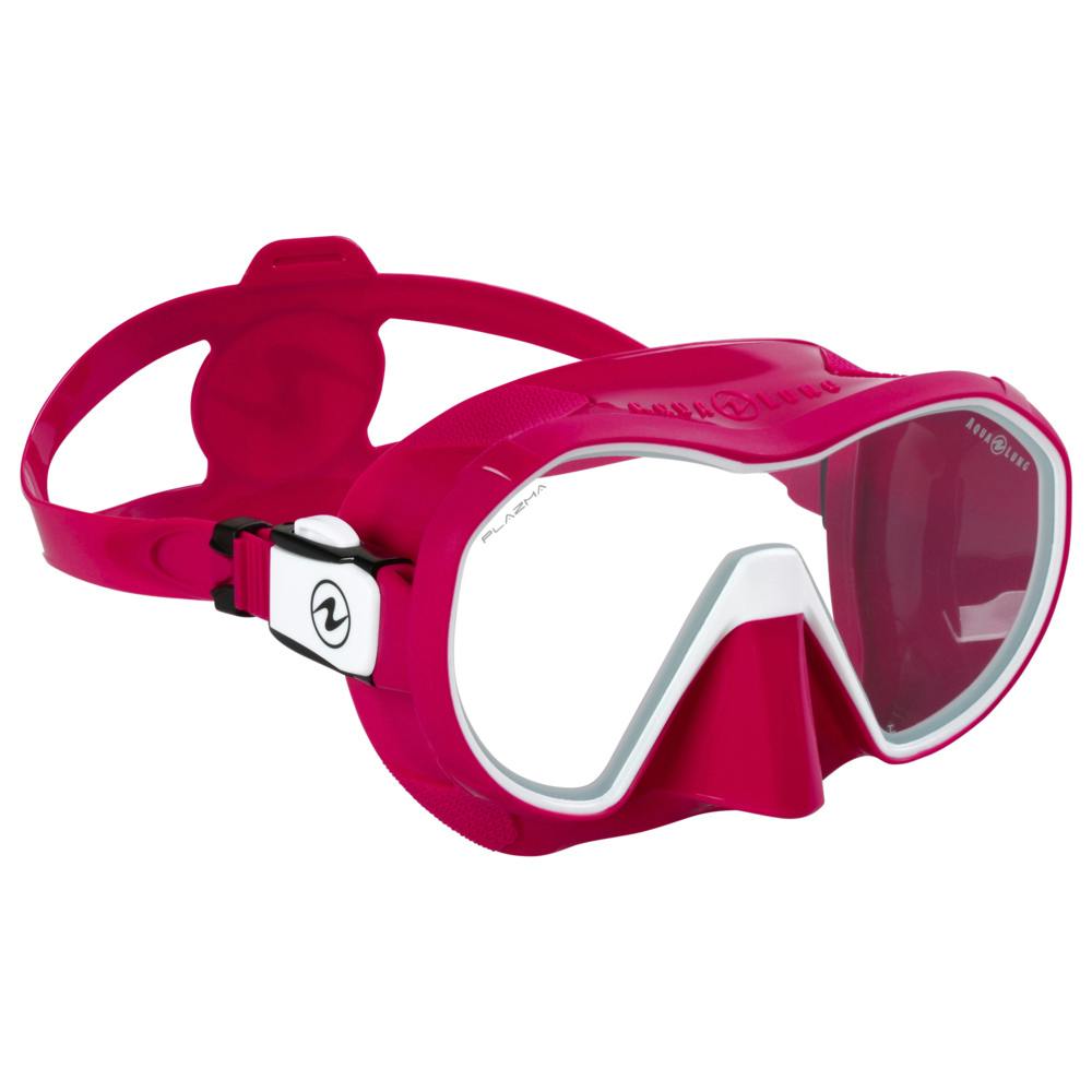 Aqualung Plazma Dive Mask - White/Raspberry/Clear