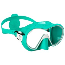 Aqualung Plazma Dive Mask - White/Teal/Clear Thumbnail}
