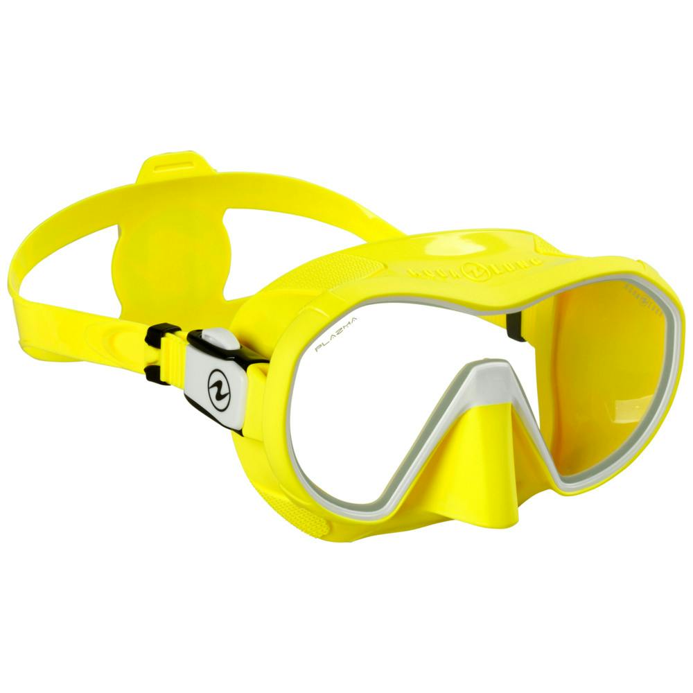 Aqua Lung Plazma Dive Mask - White/Yellow/Clear