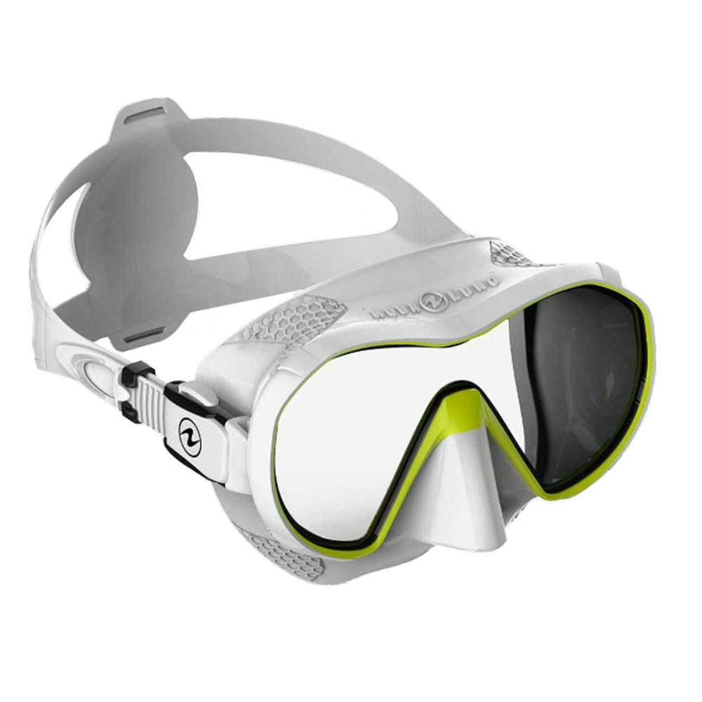 Aqualung Plazma Dive Mask - Yellow/White/Clear