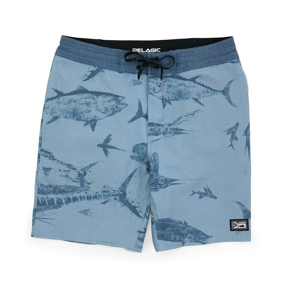Pelagic Gyotaku Deep Drop Fishing Shorts (Men’s) - Slate