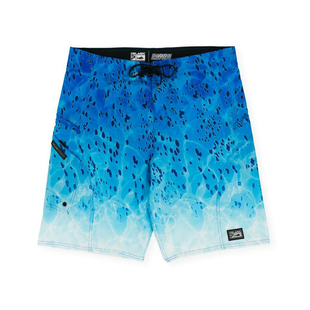 Pelagic Dorado Collection Sharkskin Boardshorts (Youth) - Blue