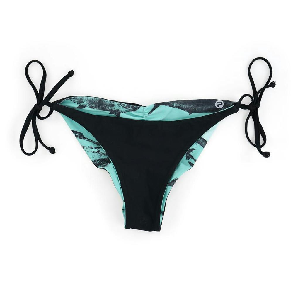 Pelagic Key West Reversible Bikini Bottoms Gyotaku Front Inside - Turquoise