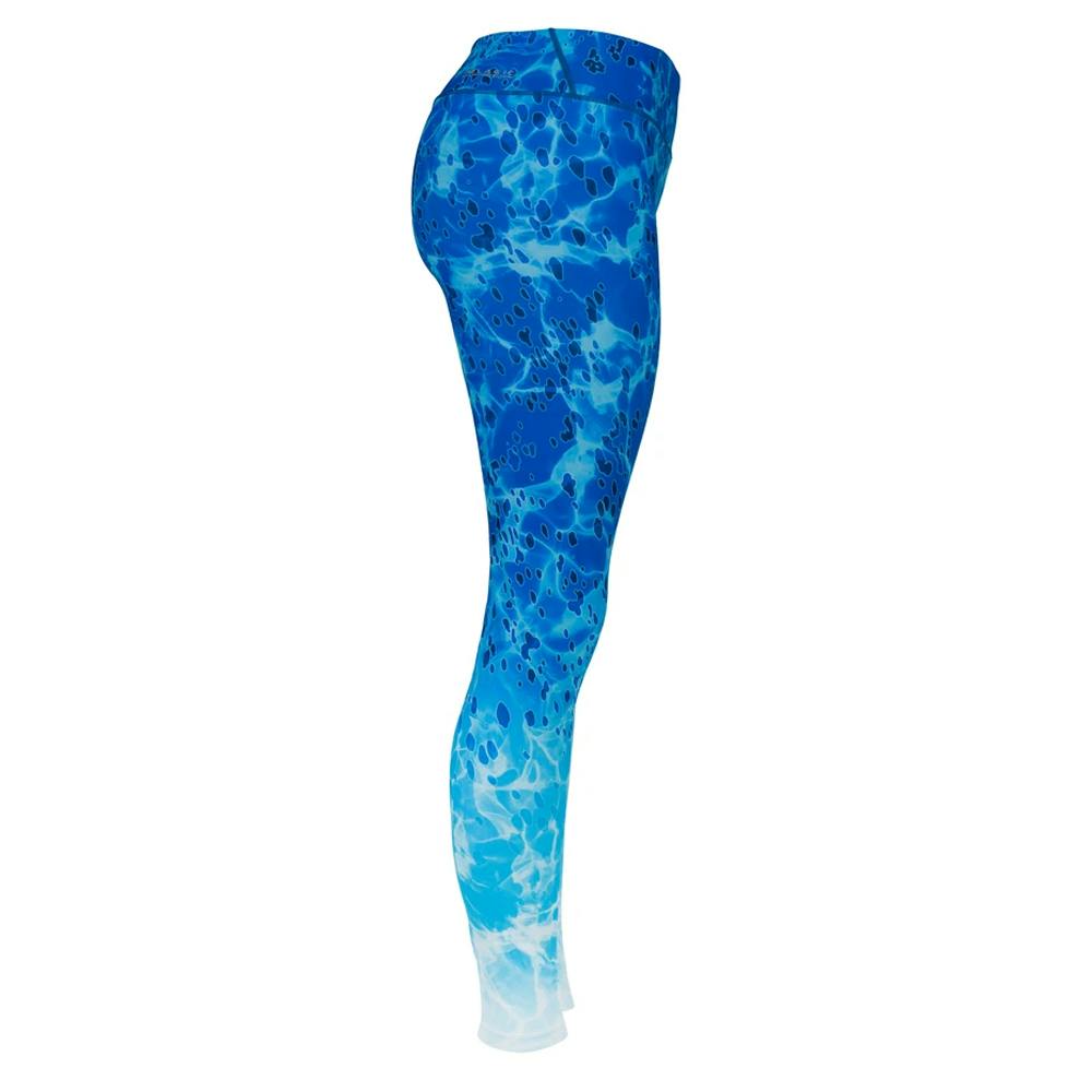 Pelagic Dorado Collection Maui Leggings Side - Blue